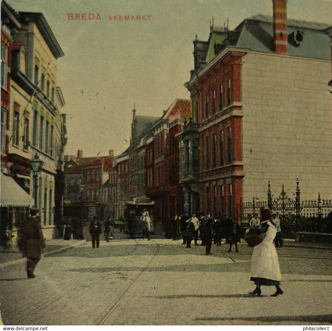 Breda (N - Br.) Veemarkt (Paardentram) 1908 - Breda
