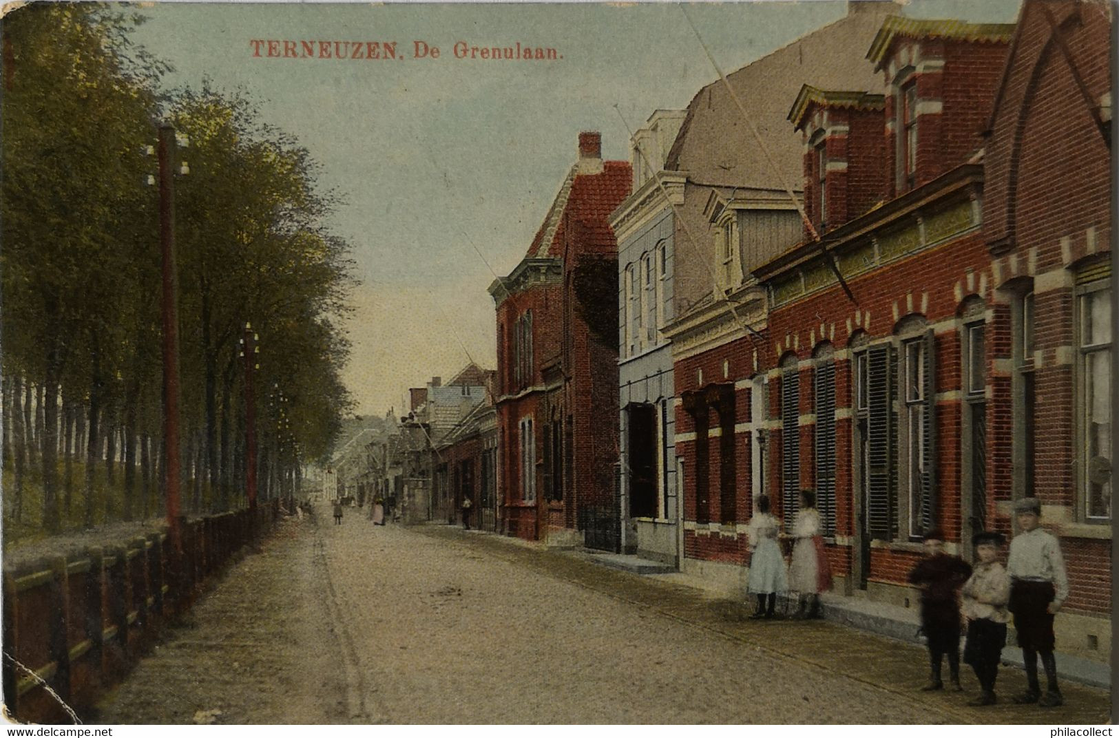 Terneuzen // De Grenulaan 1913 Hoek Vouwtje - Terneuzen