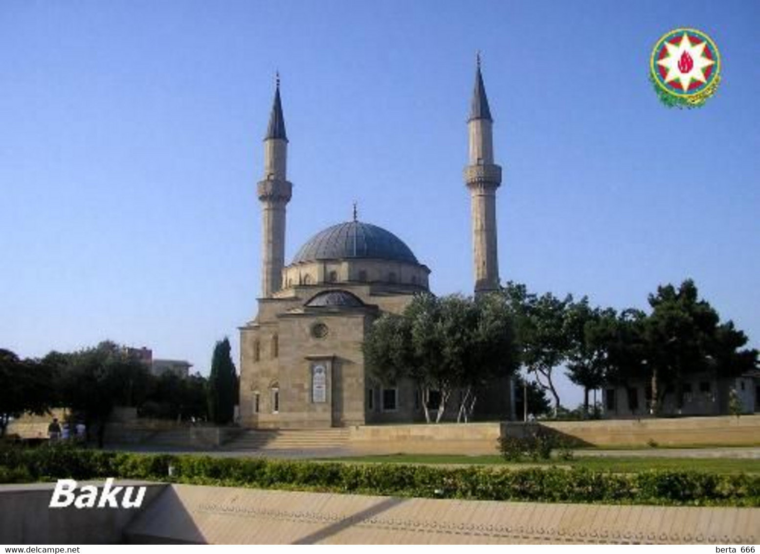 Azerbaijan Baku Turkish Mosque New Postcard - Azerbeidzjan