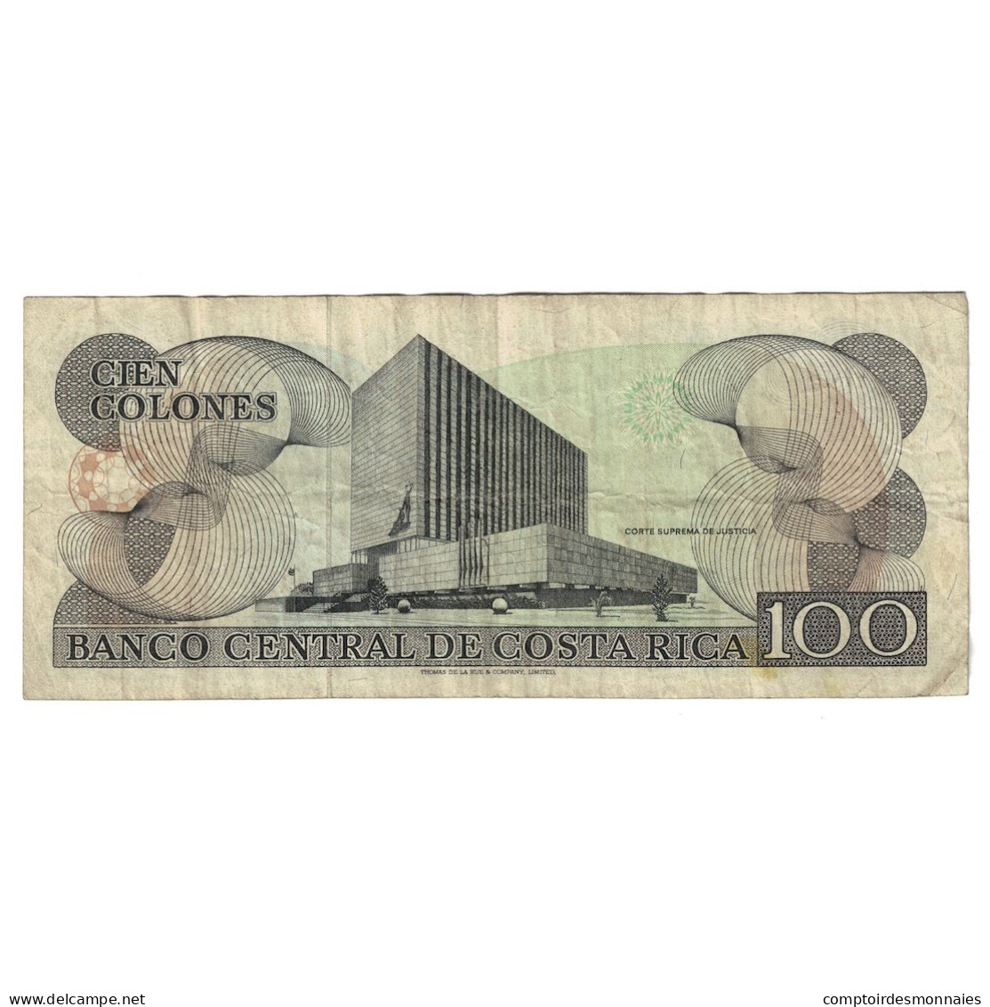 Billet, Costa Rica, 100 Colones, 1988, 1988-07-08, KM:248b, TB - Costa Rica