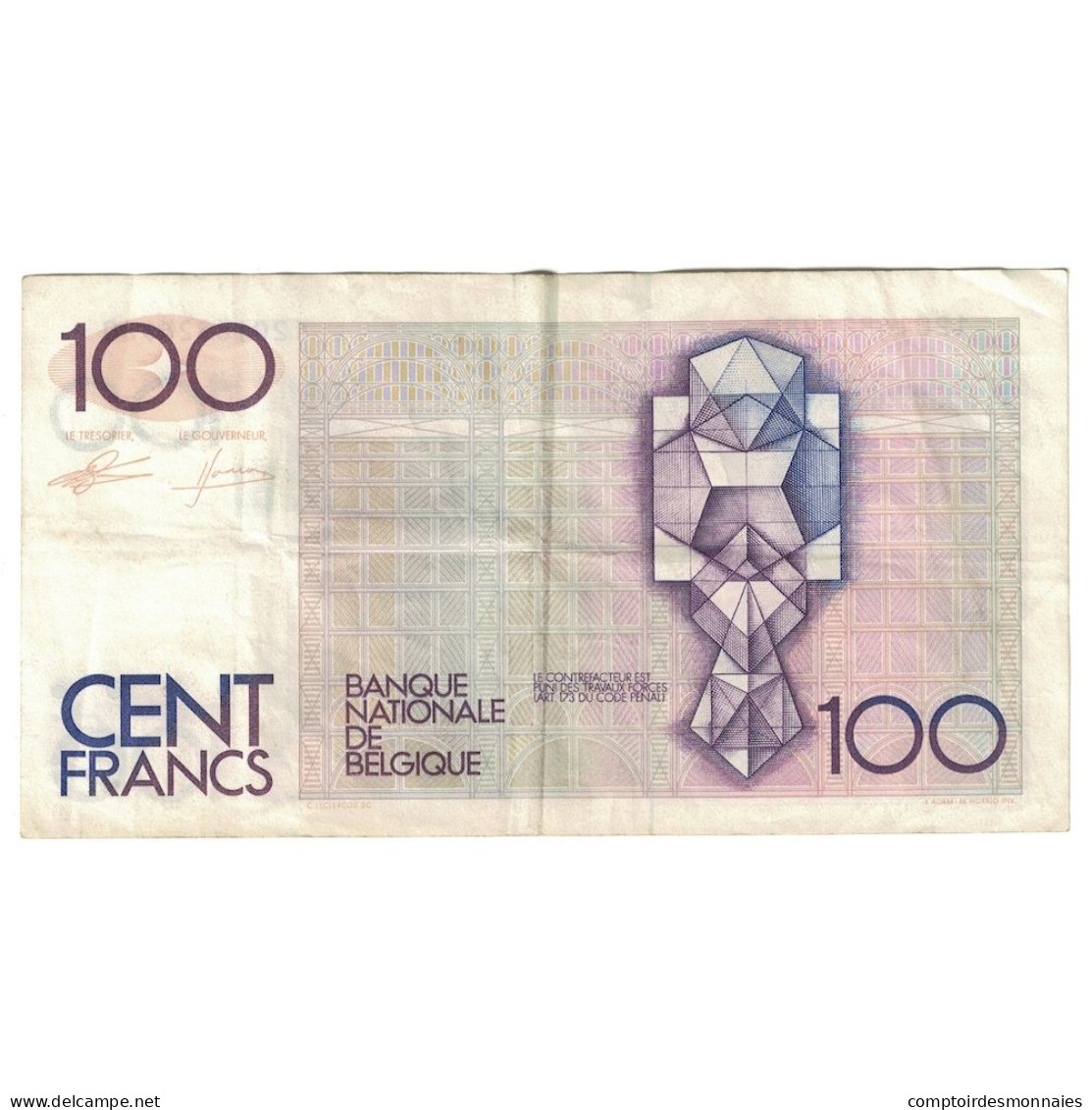 Billet, Belgique, 100 Francs, Undated (1982-94), KM:142a, TB+ - 100 Francos