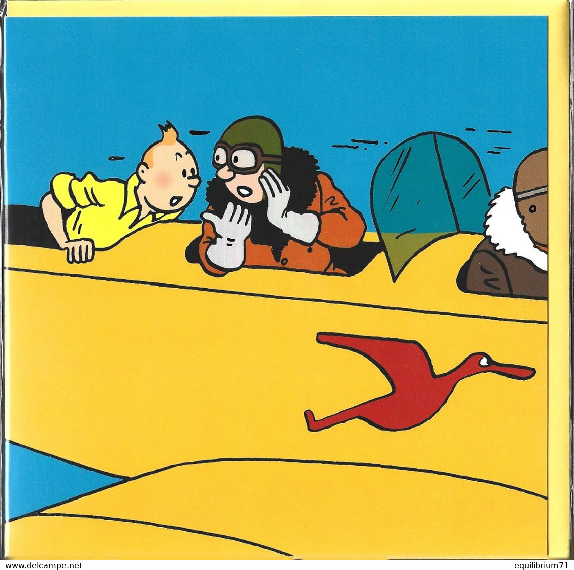 Double Carte Pliante / Dubbele Vouwkaart / Doppelte Faltkarte** - Tintin Au / Kuifje In - Congo - Philabédés (comics)
