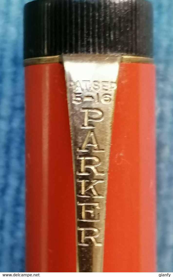 PENNA STILOGRAFICA PARKER DUOFOLD JR.1922 VINTAGE FOUNTAIN PEN RED HARD RUBBER