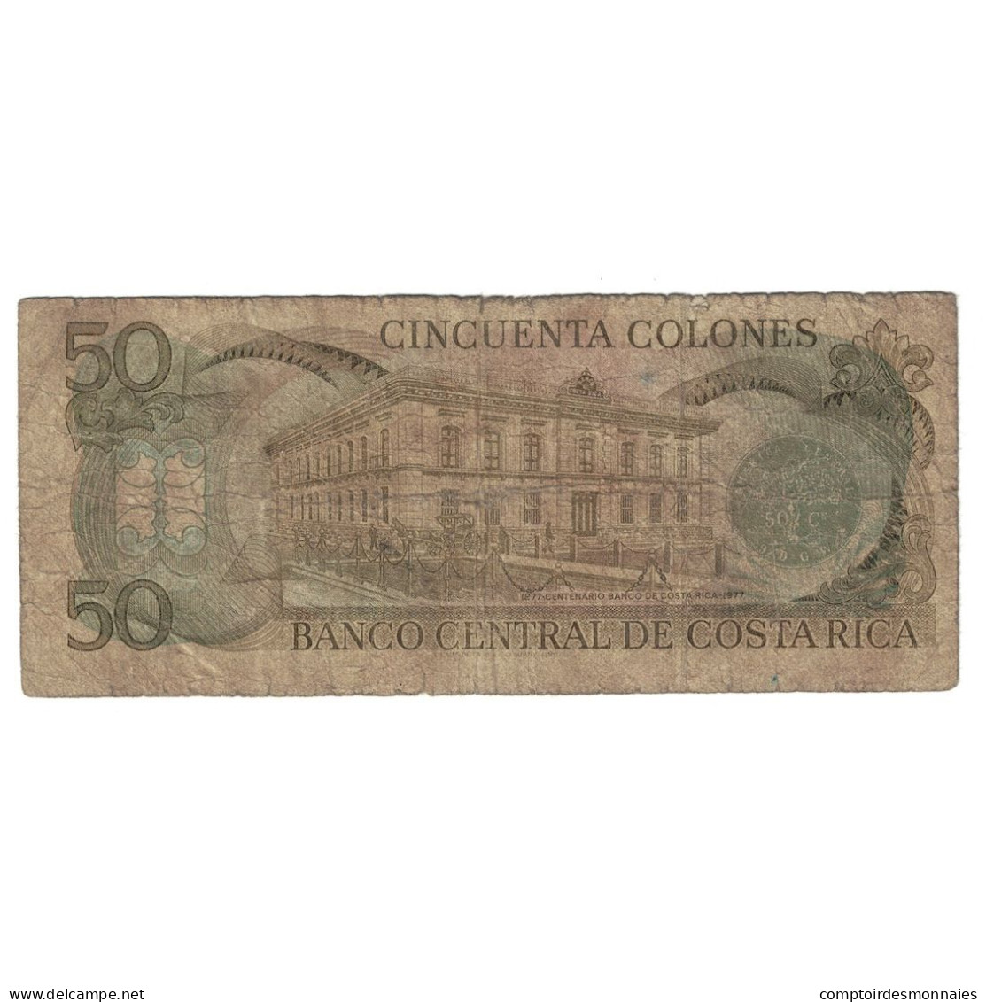 Billet, Costa Rica, 50 Colones, 1981, 1981-04-02, KM:251a, B+ - Costa Rica