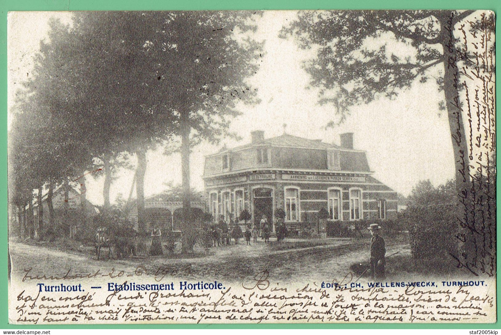 Turnhout - Etablissement Horticole - In 1903 Naar Schaarbeek Verstuurd - Turnhout