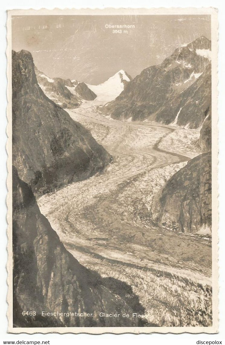 AC470 Fieschergletscher - Glacier De Fiesch / Viaggiata 1950 - Fiesch