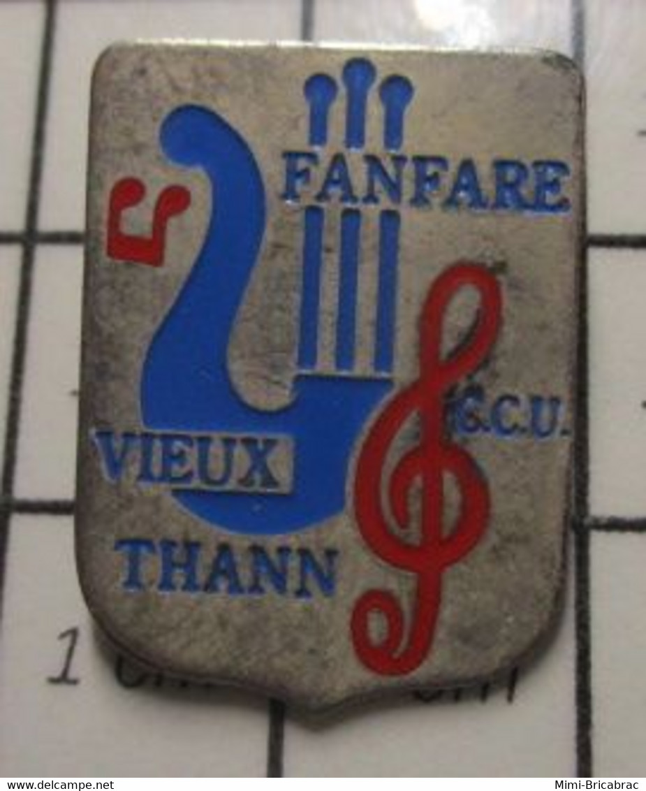 3217 Pin's Pins / Beau Et Rare / THEME : MUSIQUE / FANFARE VIEUX THANN Mulhouse Alsace - Musique
