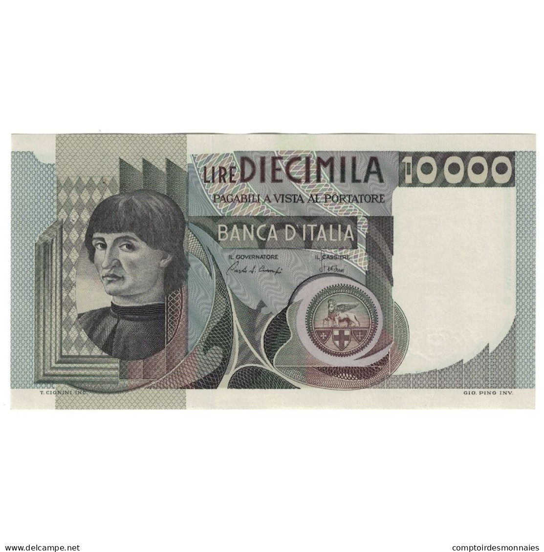 Billet, Italie, 10,000 Lire, 1980, 1980-09-06, KM:106b, SPL+ - 10.000 Lire