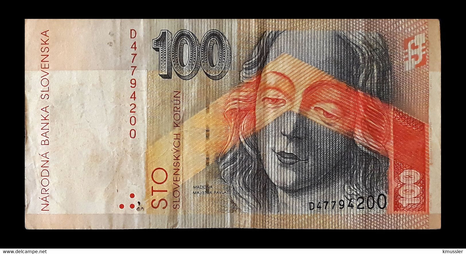 # # # Banknote Aus Slowakei (Slowakia) 100 Korún 1993 # # # - Slowakije