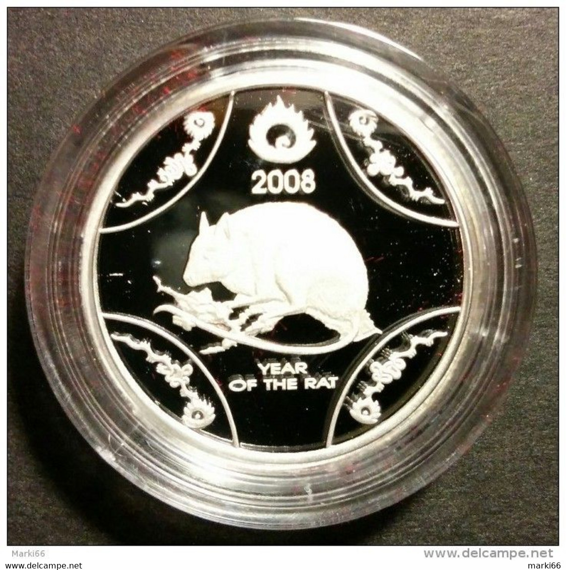 Australia - 2008 - Lunar Series - Year Of The Rat - 1$ Fine Silver Proof Coin - Sets Sin Usar &  Sets De Prueba