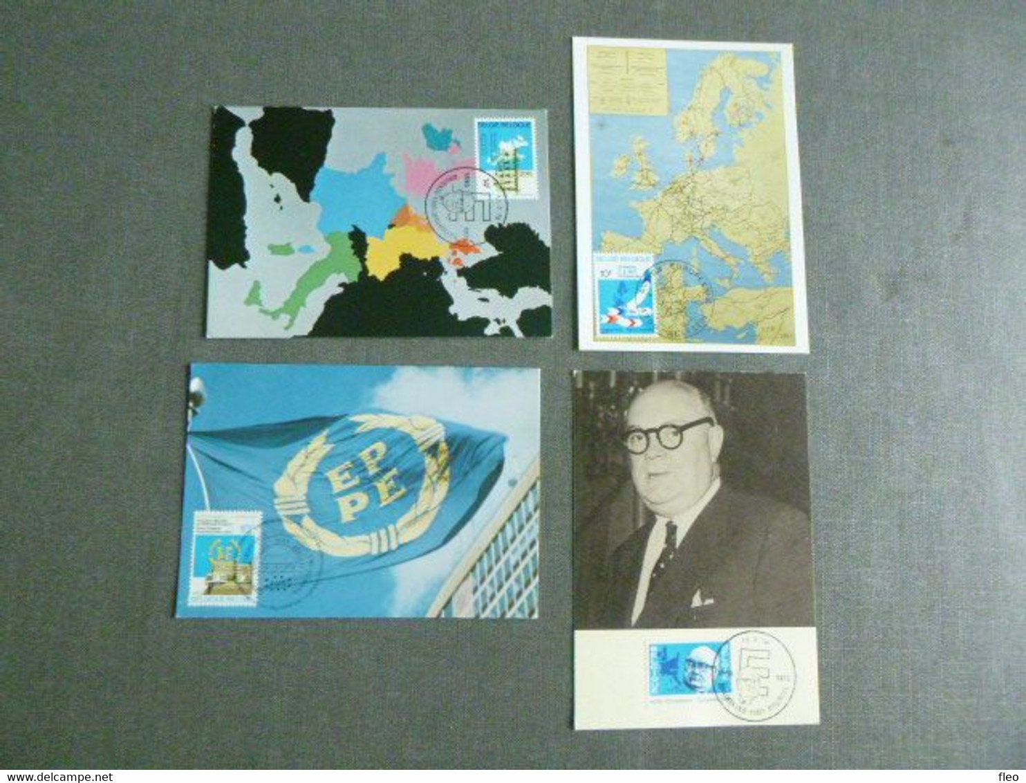 BELG.1978 1884 1885 1886 & 1887 FDC MK/Maxicards : "Action Européenne / Europese Actie " - 1971-1980