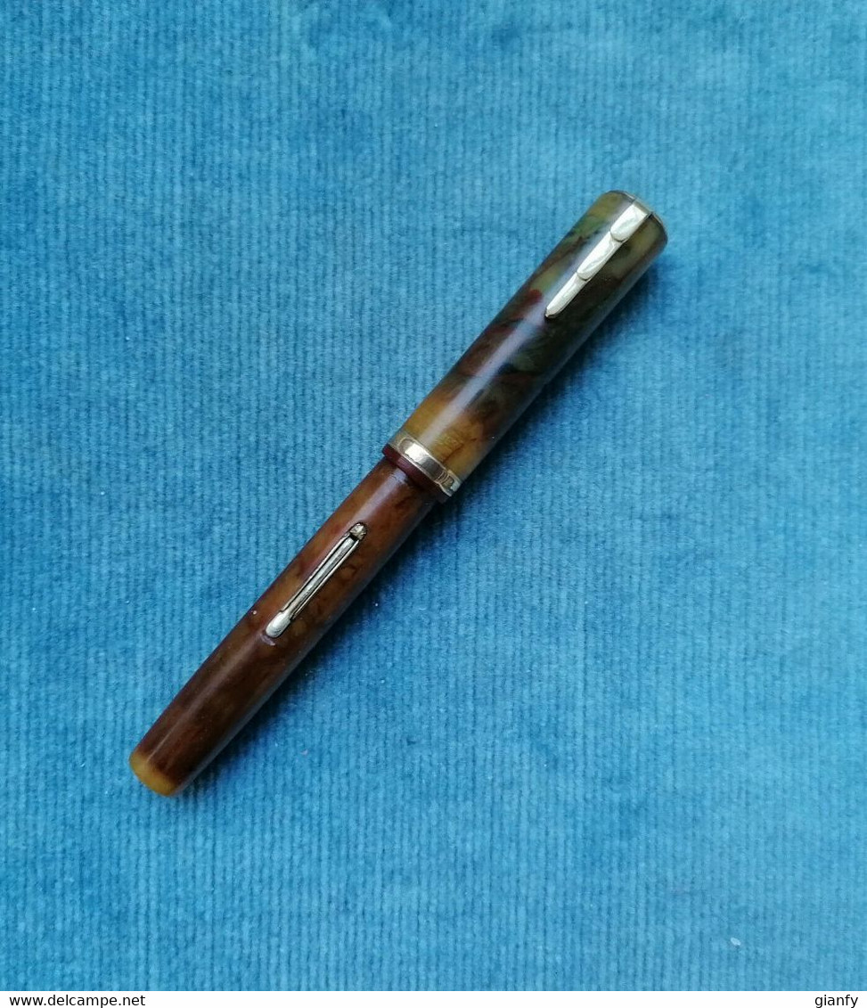 Pens - PENNA STILOGRAFICA & PORTAMINA WATERMAN LADY PATRICIA ONYX SET 1930  VINTAGE WATERMAN SET