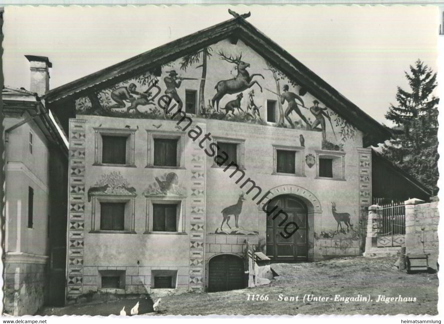 Sent - Jägerhaus - Foto-Ansichtskarte - Verlag Rud. Suter Oberrieden - Sent