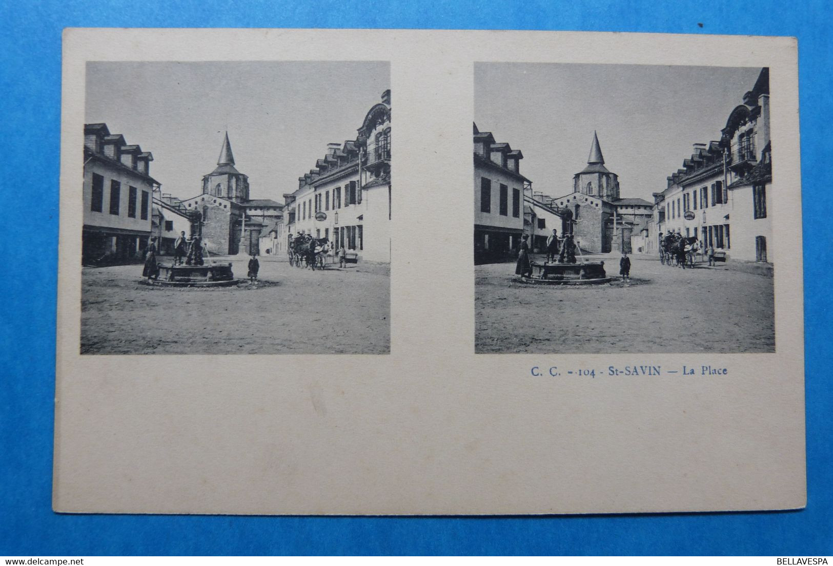 St. Savin-D65  -2 X Cpa Carte Stereoscope Stereoscopique. Stereo Scoop Kaart- édit. C.C. N° 104 & N° 105 - Cartes Stéréoscopiques