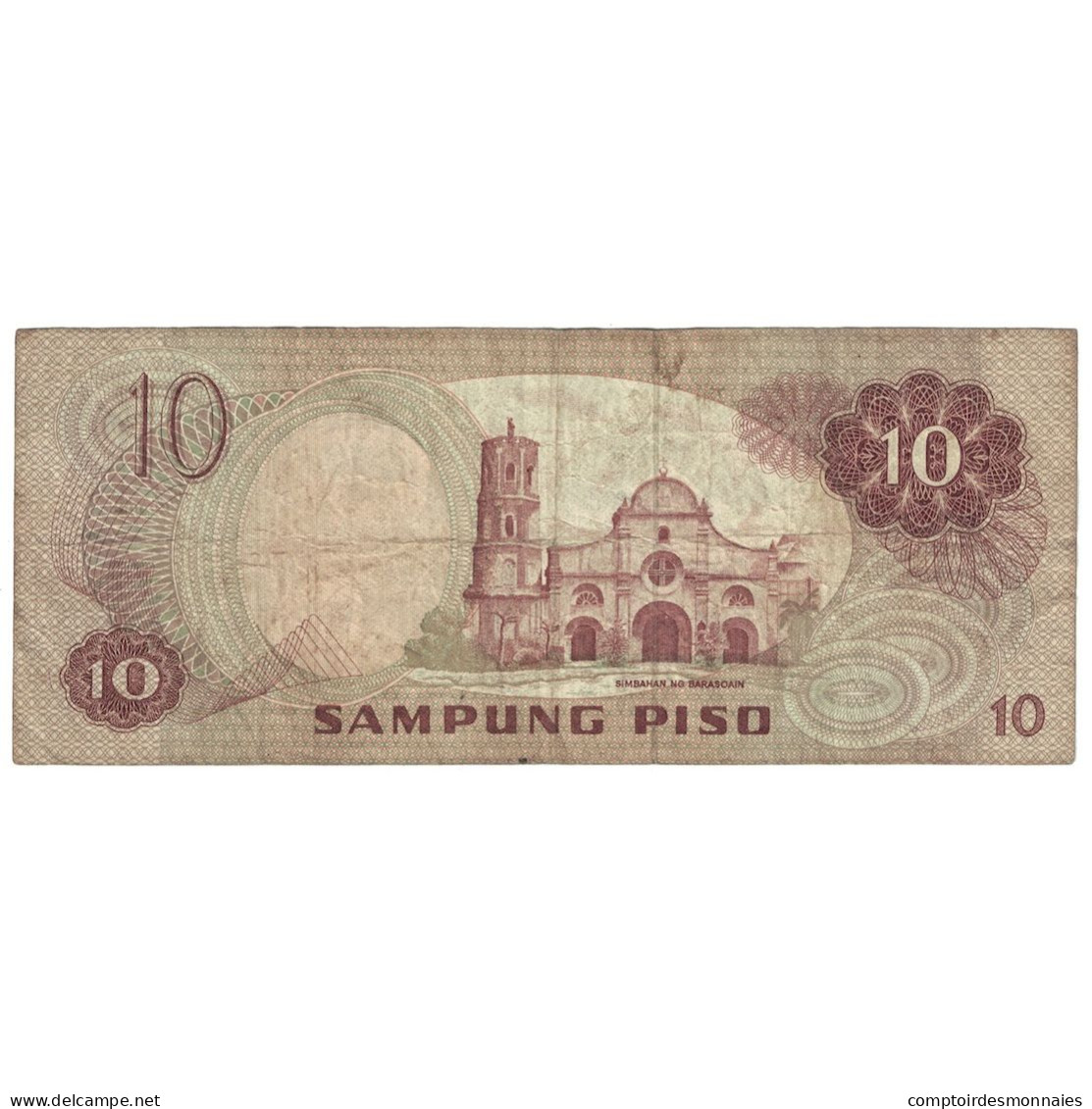 Billet, Philippines, 10 Piso, Undated (1974-85), KM:154a, TB+ - Philippines