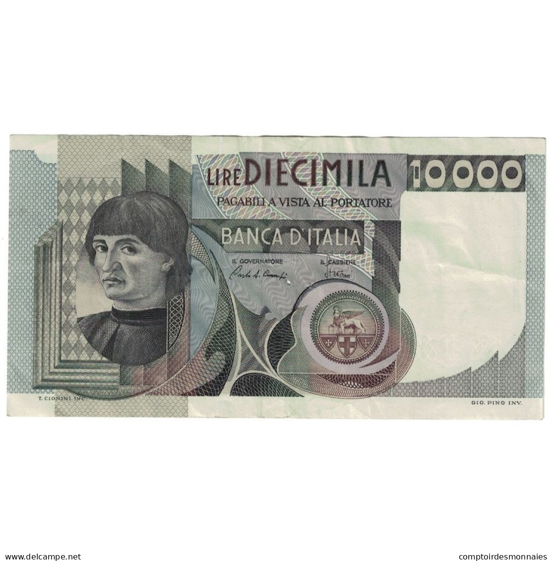 Billet, Italie, 10,000 Lire, 1976, 1976-08-25, KM:106a, SUP - 10.000 Lire