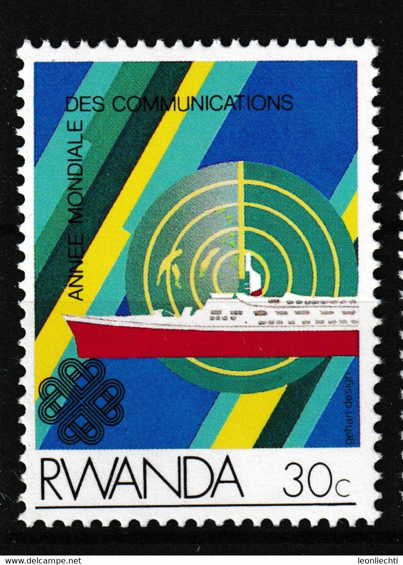 1984 Rwanda - Ruanda, World Communications Year,  Mi.1260** - Neufs