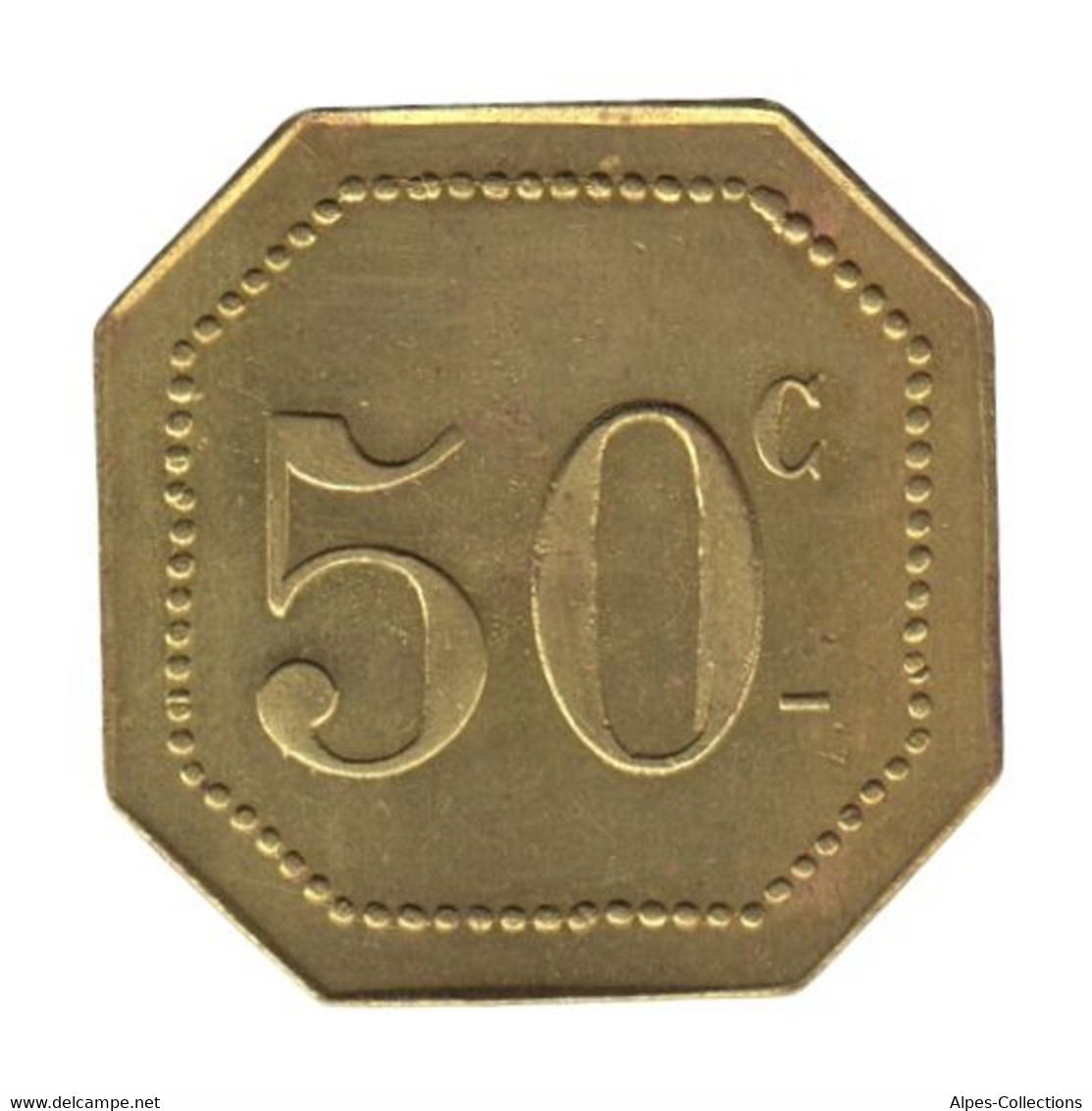 DIVERS - NR02 - Monnaie De Nécessité - 50 Centimes - HOTEL GAMBETTA - Monétaires / De Nécessité