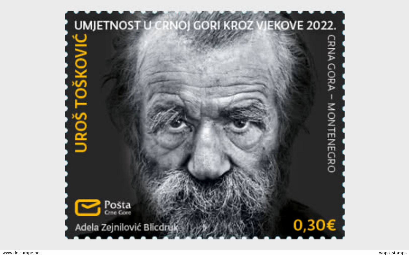 Montenegro 2022 S - Art Through The Centuries In Montenegro- Uros Toskovic - Montenegro