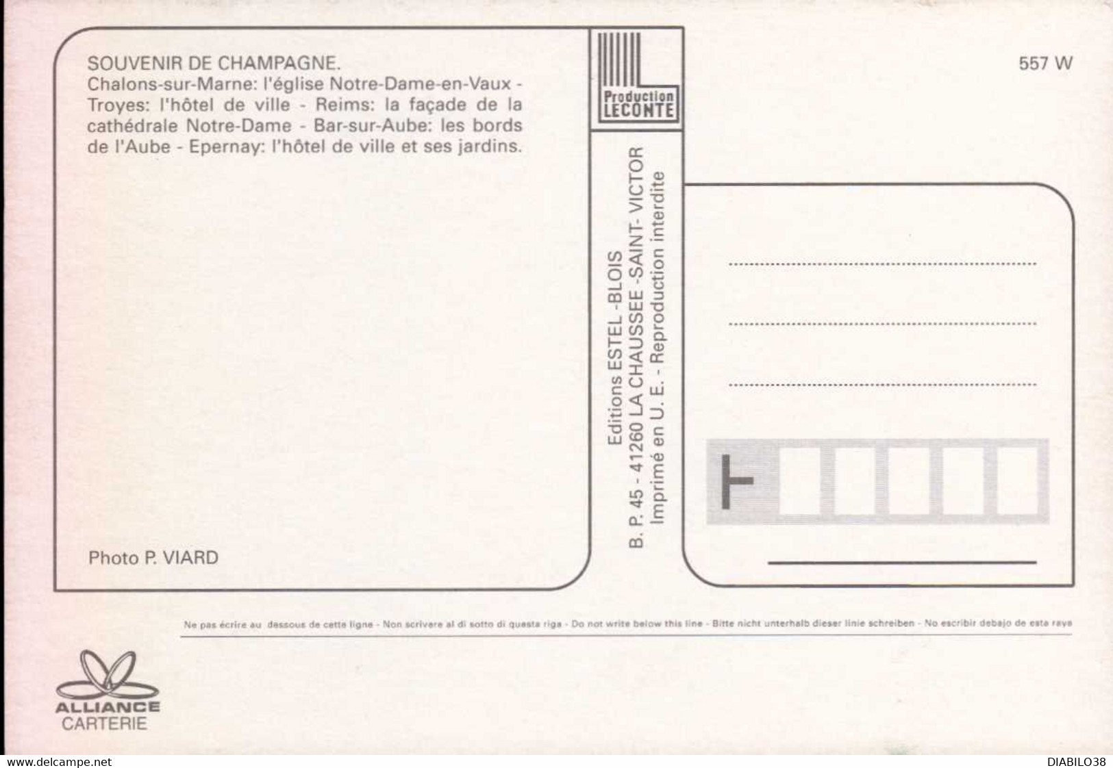 SOUVENIR DE CHAMPAGNE . MULTI-VUES - Champagne-Ardenne