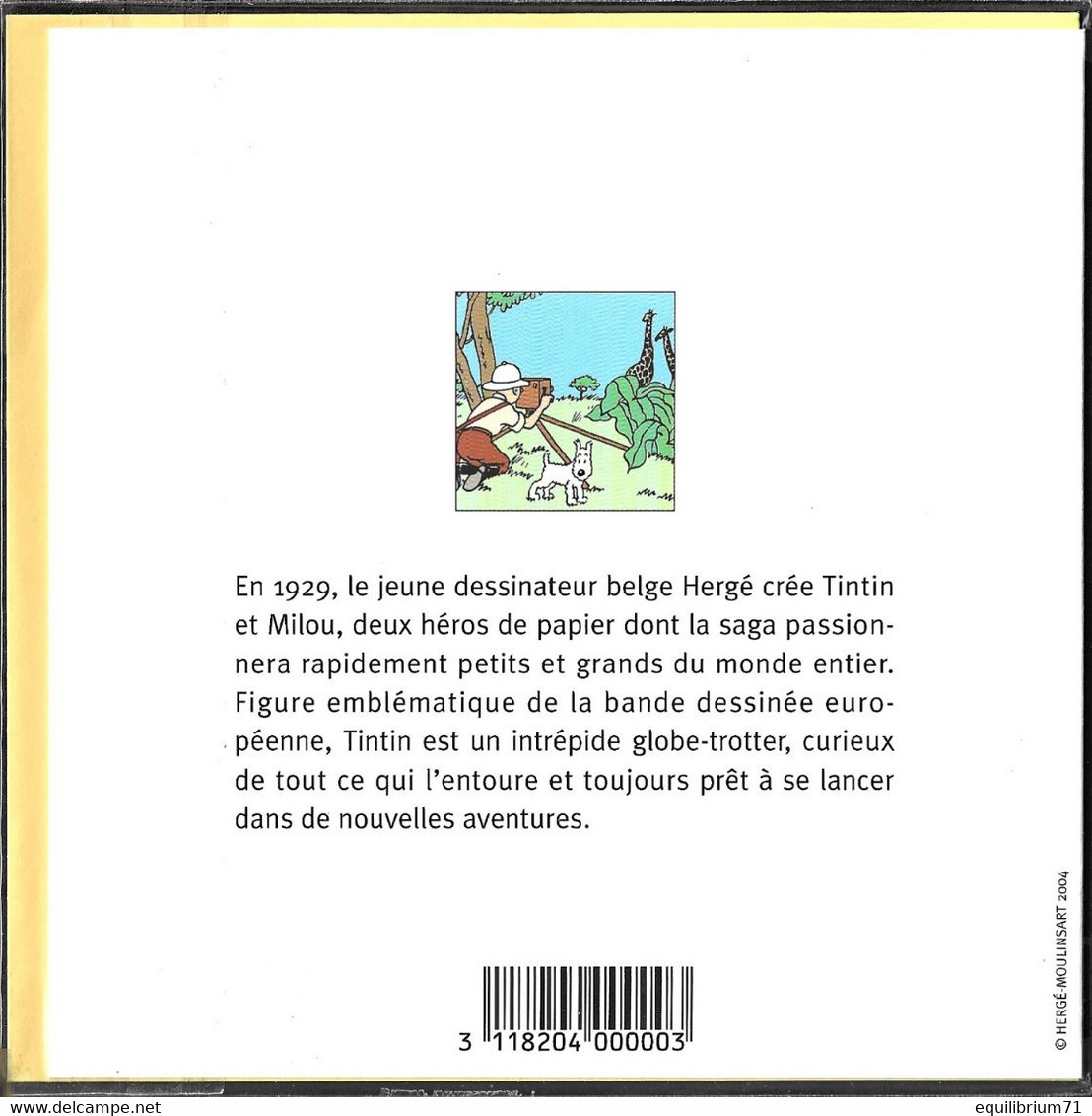 Double Carte Pliante / Dubbele Vouwkaart / Doppelte Faltkarte** - Tintin Au / Kuifje In - Congo - Philabédés (comics)