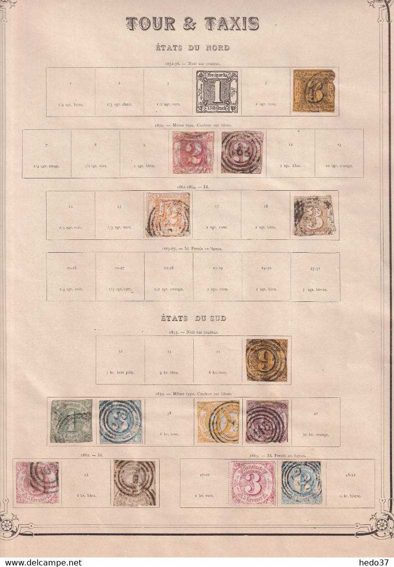 Anciens Etats Allemands - Collection Ancienne Vendue Page Par Page - Tous états - Colecciones