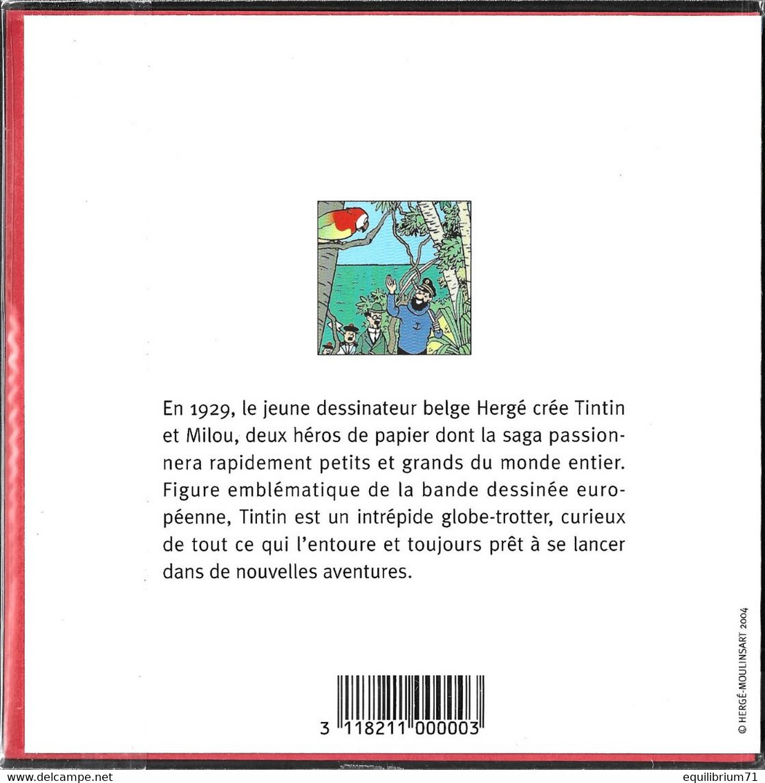 Double Carte Pliante/Dubbele Vouwkaart** - Kuifje/Tintin - Milou/Bobbie - Le Trésor De Rackham Le Rouge - Philabédés