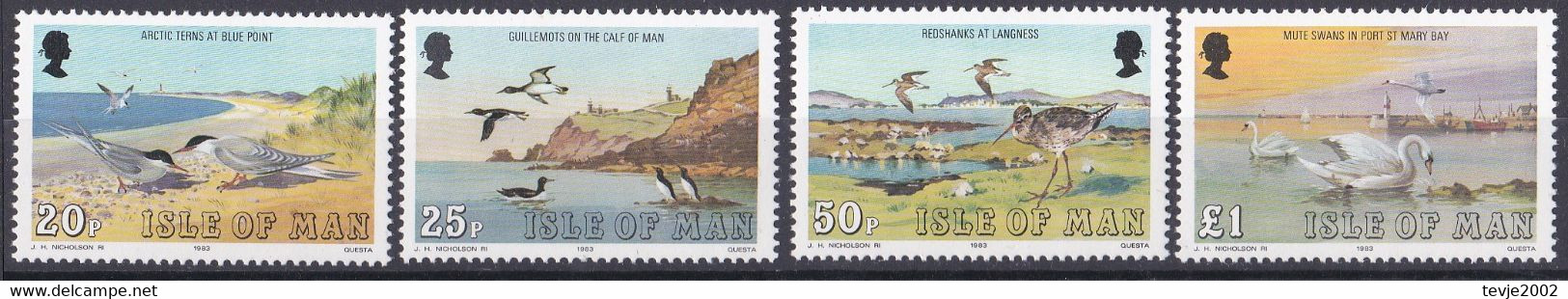 Isle Of Man 1983 - Mi.Nr. 232 - 235 - Postfrisch MNH - Tiere Animals Vögel Birds - Golondrinas