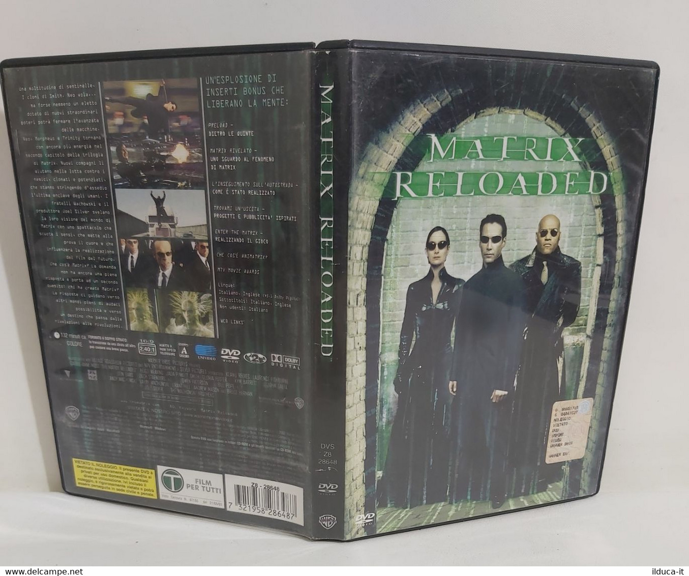 I106158 DVD - MATRIX RELOADED - Keanu Reeves, Laurence Fishburne 2003 - Action & Abenteuer