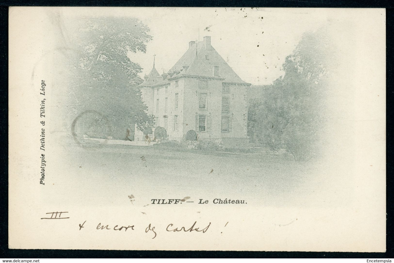 CPA - Carte Postale - Belgique - Tilff - Le Château - 1900 (CP20966) - Esneux