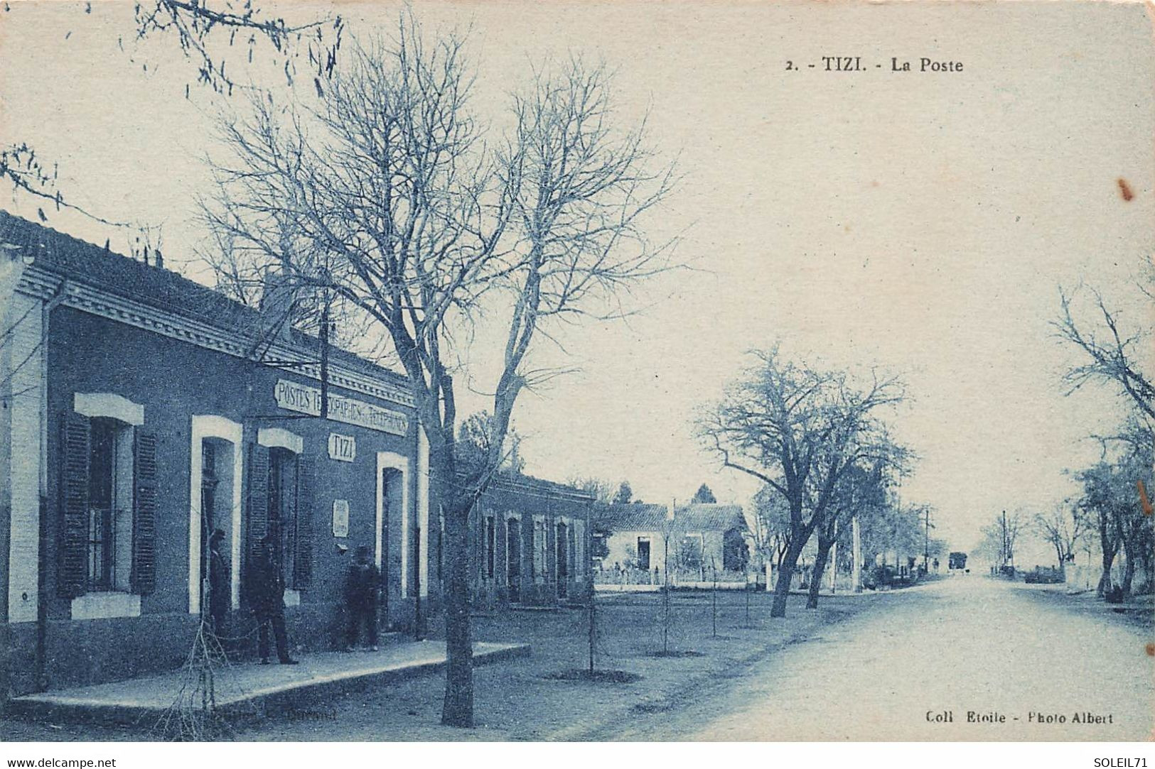 TIZI -LA POSTE.ALGERIE.POSTES ET TELEGRAPHIE.PETIT VILLAGE.KABYLIE.NE PAS CONFONDRE AVEC LA POSTE DE TIZI OUZOU VILLE - Other & Unclassified