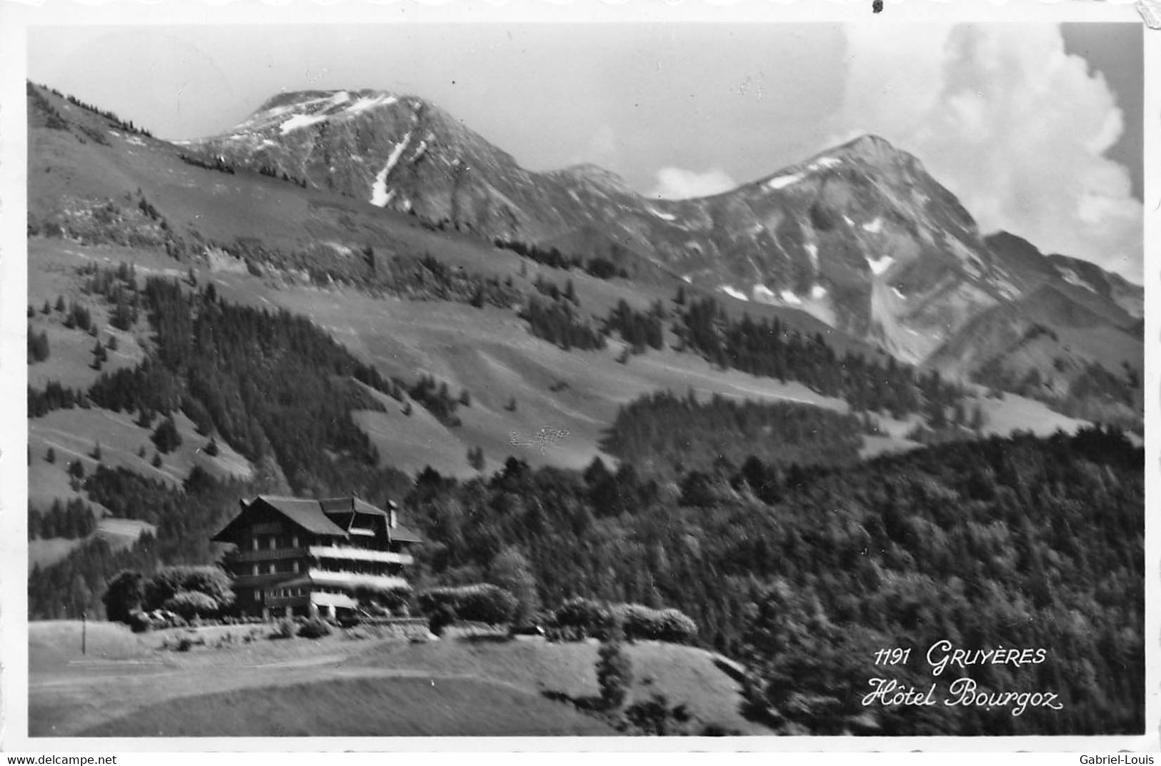 Gruyères Vue Générale De Charmey Et Les Niaiset Vue Sur Les Vanils - Charmey