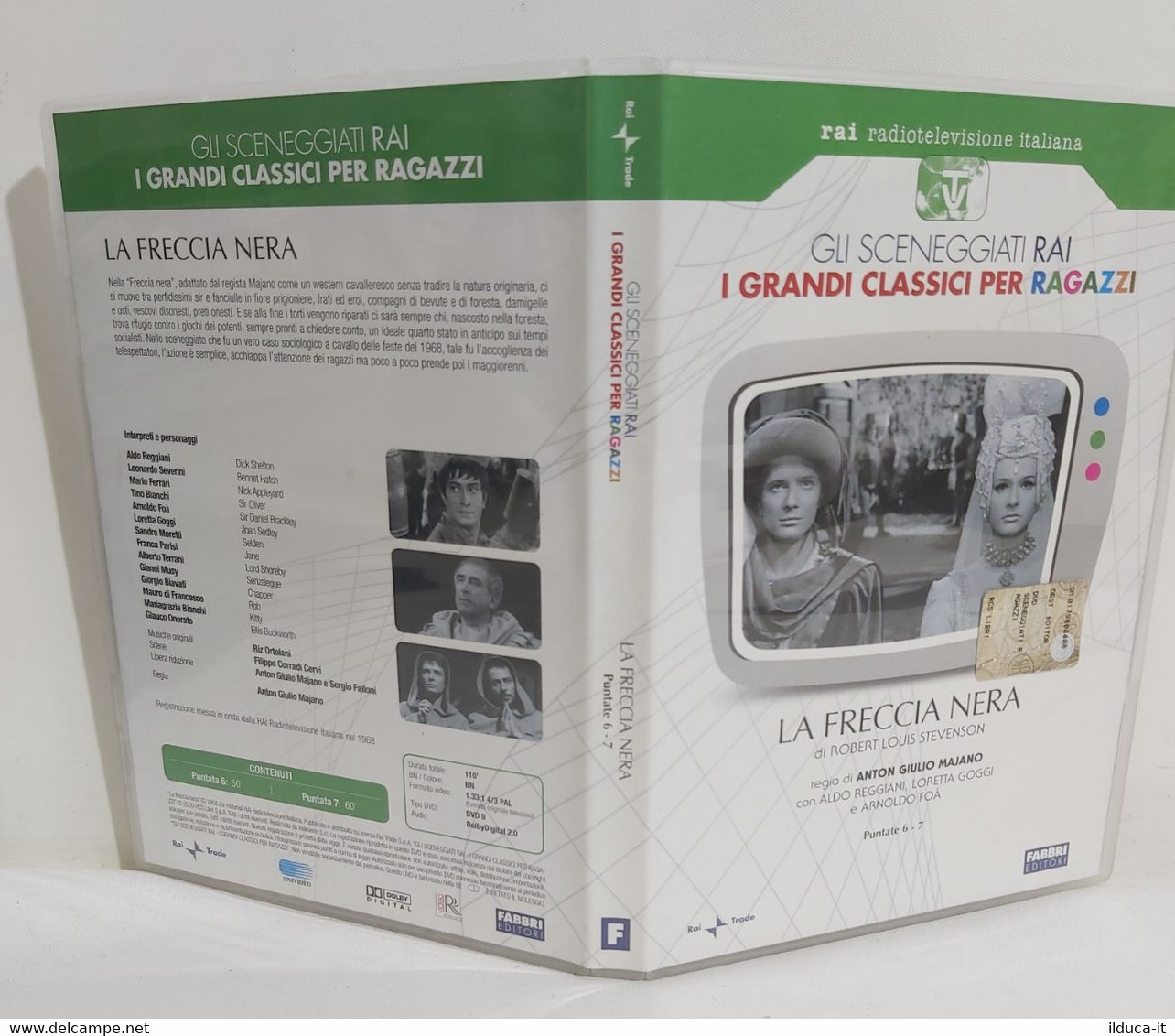I106202 DVD - Sceneggiati Rai: I Grandi Classici Per Ragazzi: LA FRECCIA NERA - Classiques