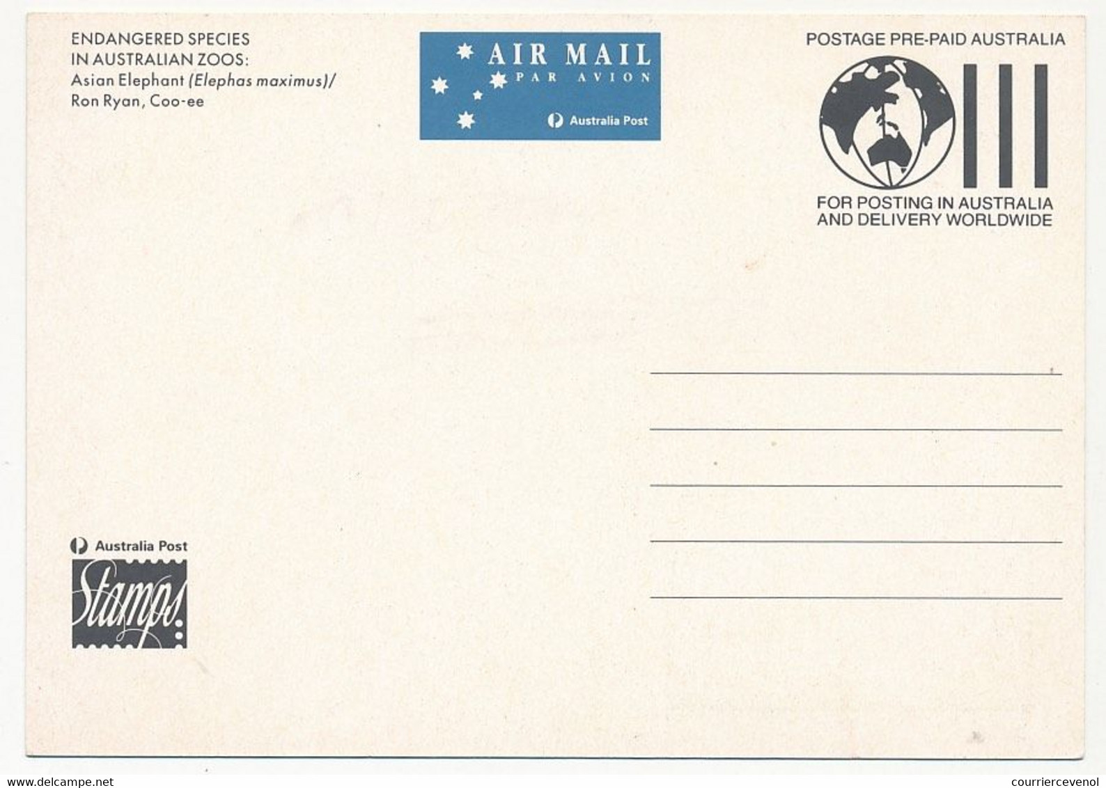 AUSTRALIE - 5 Cartes Maxi. Espèces Des Zoos Australiens - 20 Sept 1994 - Parkville - Maximumkaarten