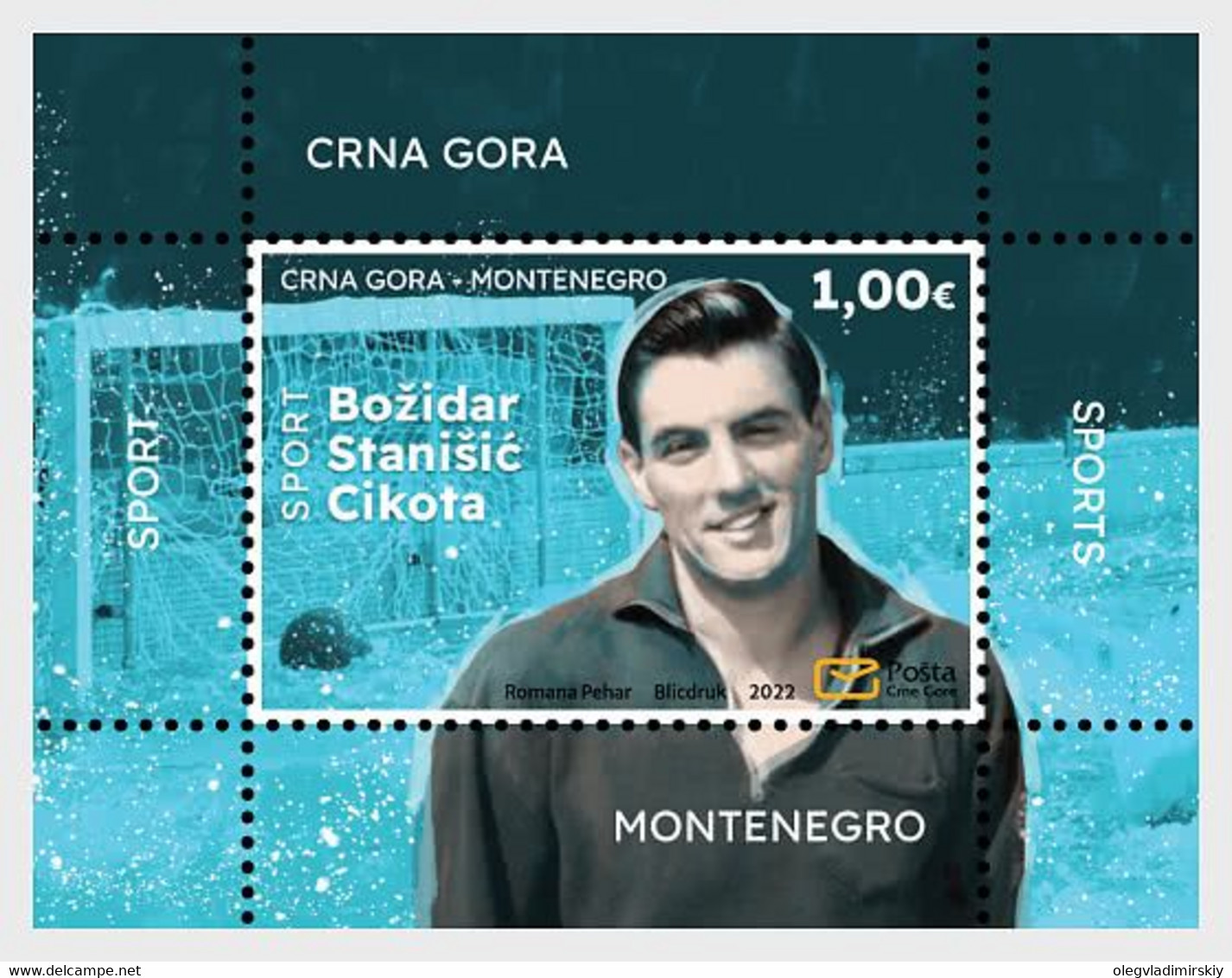 Montenegro 2022 Water Polo Olympic Champion Bozidar Stanisc Cikota Block - Water Polo