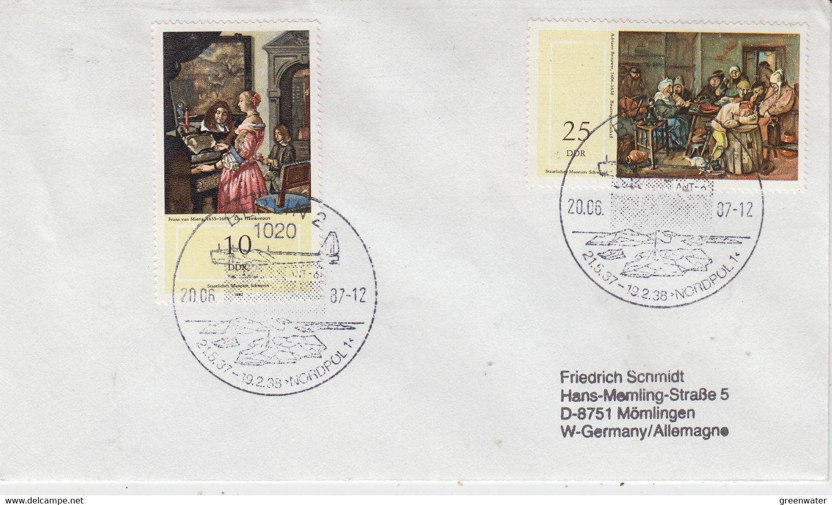 Germany 2007 Flight To The North Pole Cover Ca 20-06-2007(57996) - Vols Polaires