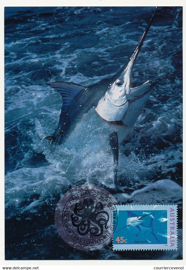 AUSTRALIE - 6 Cartes Maxi. Faune Marine - 3 Octobre 1995 - Townsville - Cartes-Maximum (CM)