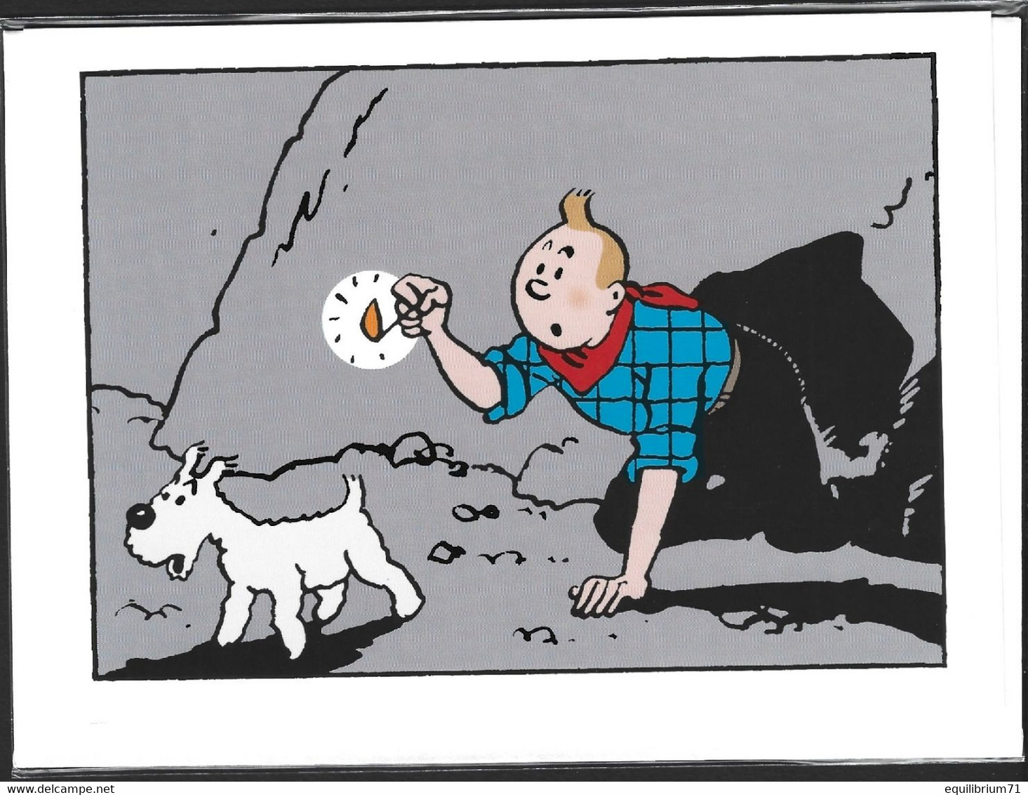 Double Carte Pliante / Dubbele Vouwkaart** - Tintin/Kuifje - Tintin En Amérique / Kuifje In Amerika / Tintin In Amerika - Philabédés (cómics)