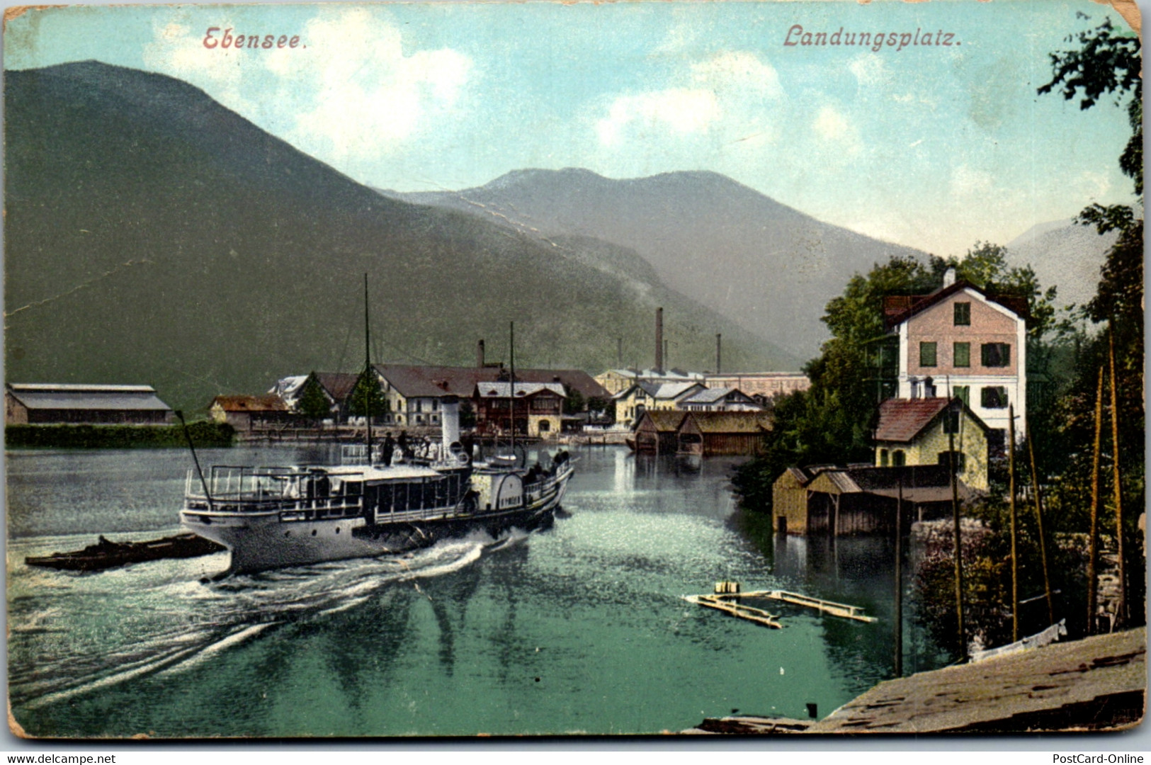 36350 - Oberösterreich - Ebensee , Landungsplatz - Gelaufen 1907 - Ebensee