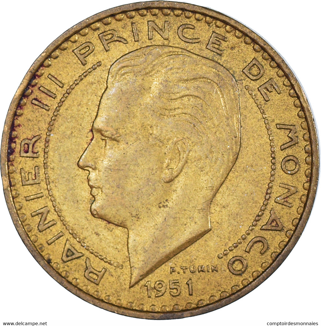 Monnaie, Monaco, 20 Francs, Vingt, 1951 - 1949-1956 Anciens Francs