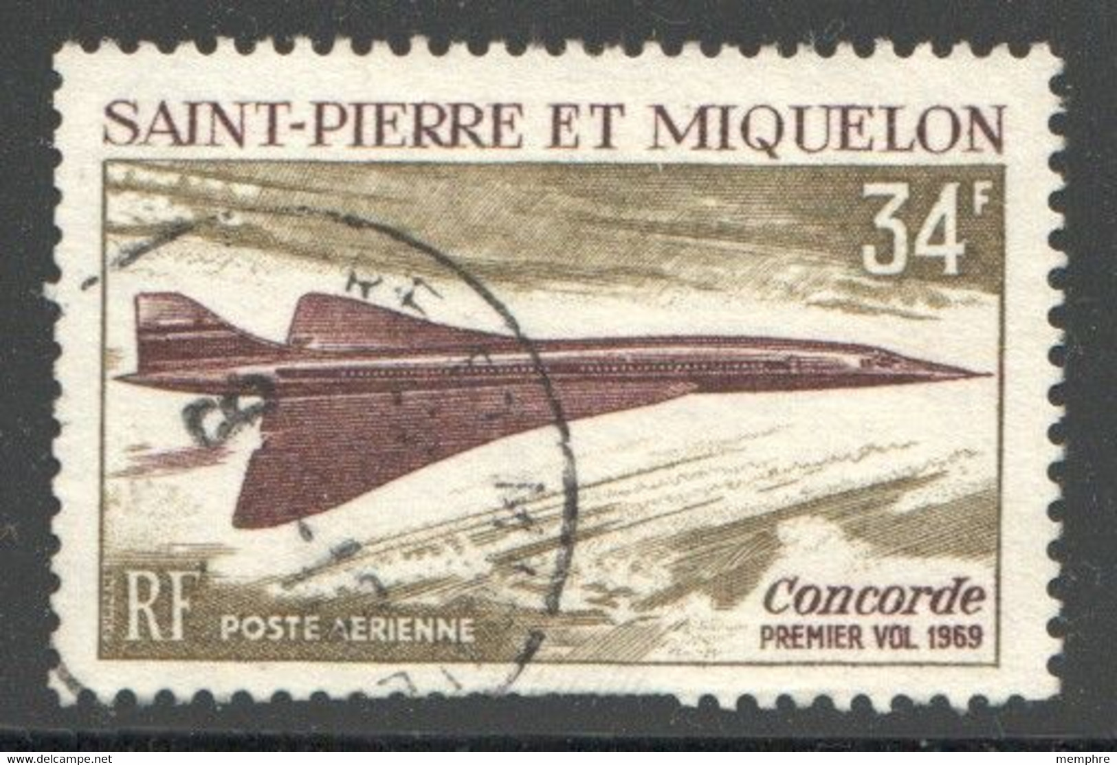 SPM  1969  Concorde, Yv PA 43 - Gebruikt