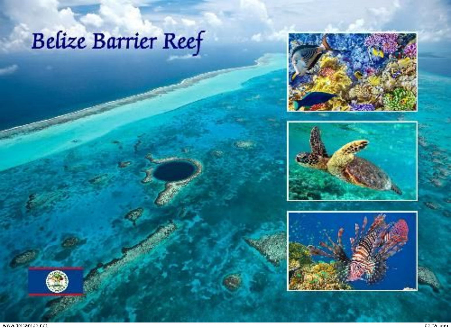 Belize Barrier Reef UNESCO New Postcard - Belize