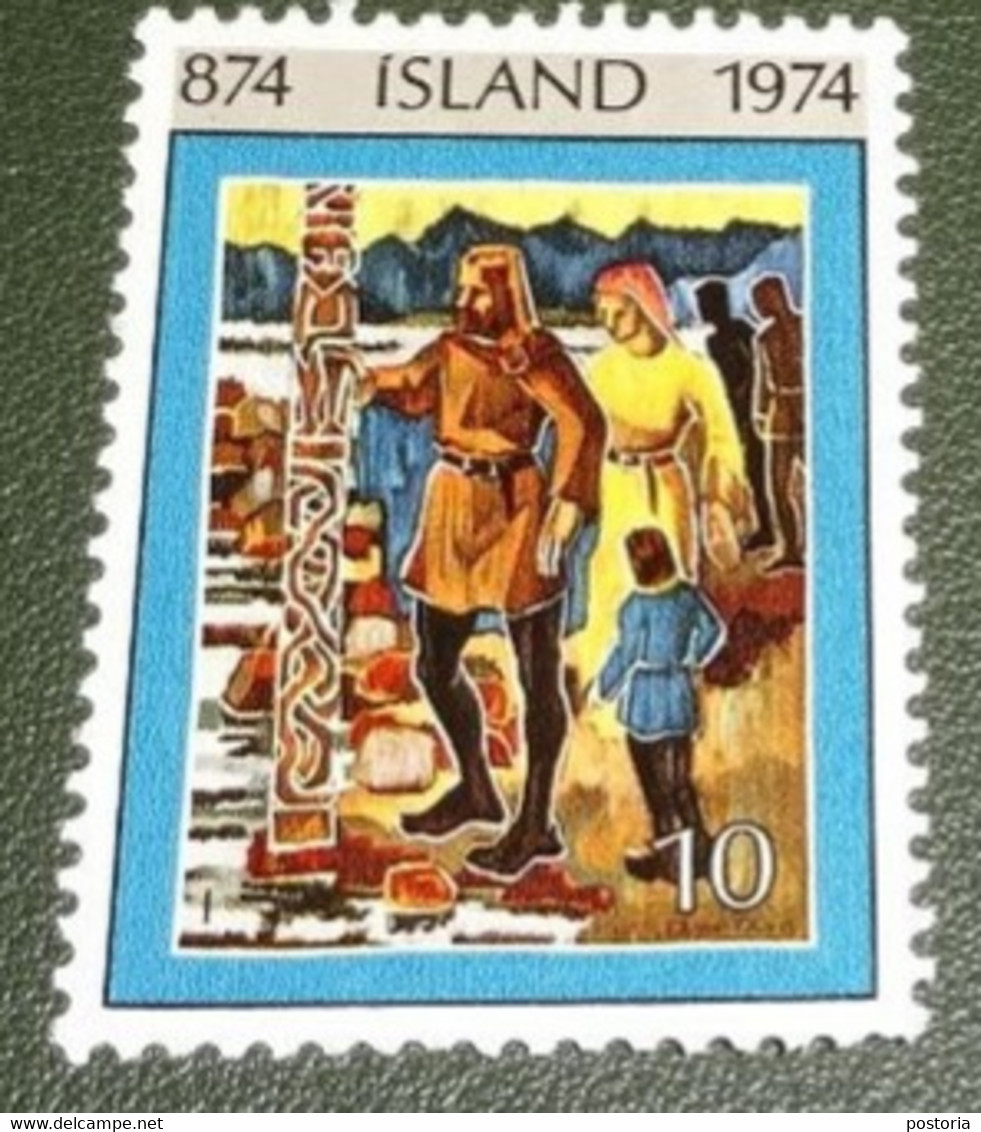 IJsland - 1974 - Michel 485 - Gebruikt - Postfris - MNH - Bewoning IJsland 875-1974 - Ungebraucht