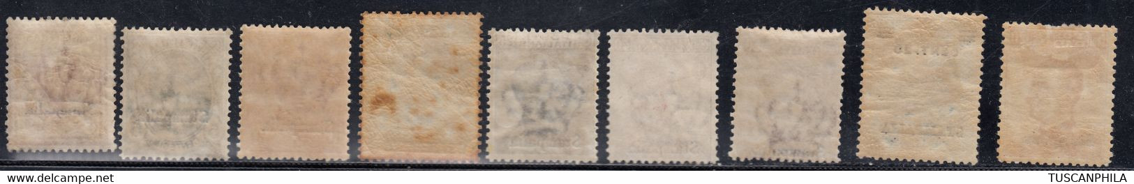 1912/1917 Tre Serie Cpl. Sass. 1/7-8-9 MLH* Cv 424 - Egée (Stampalia)