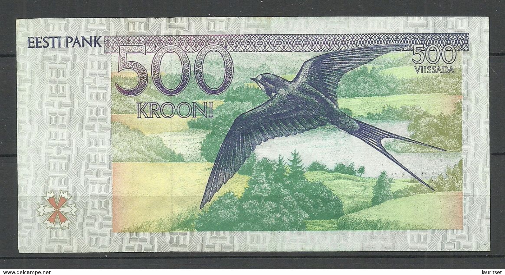 Estland Estonia 500 Krooni 1994 Bank Note Serie AG, Used - Estonie