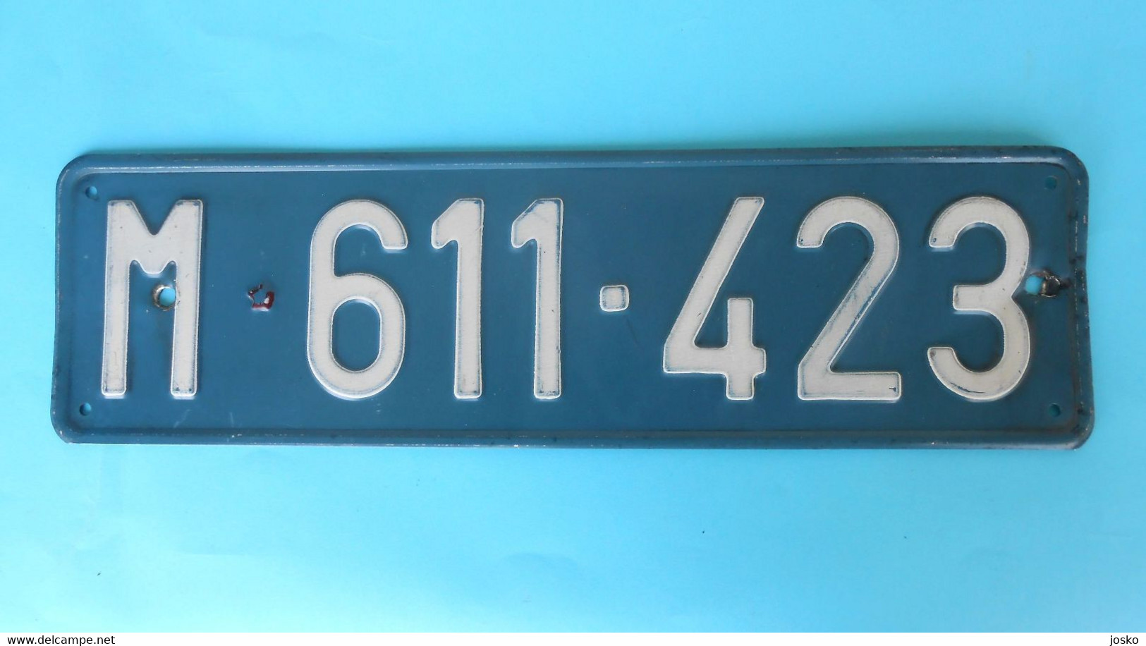 MILICIJA - YUGOSLAVIA COMMUNIST POLICE - Orig. Vintage License Plate * Polizei Polizia Policia Croatia Serbia Slovenia - Police & Gendarmerie