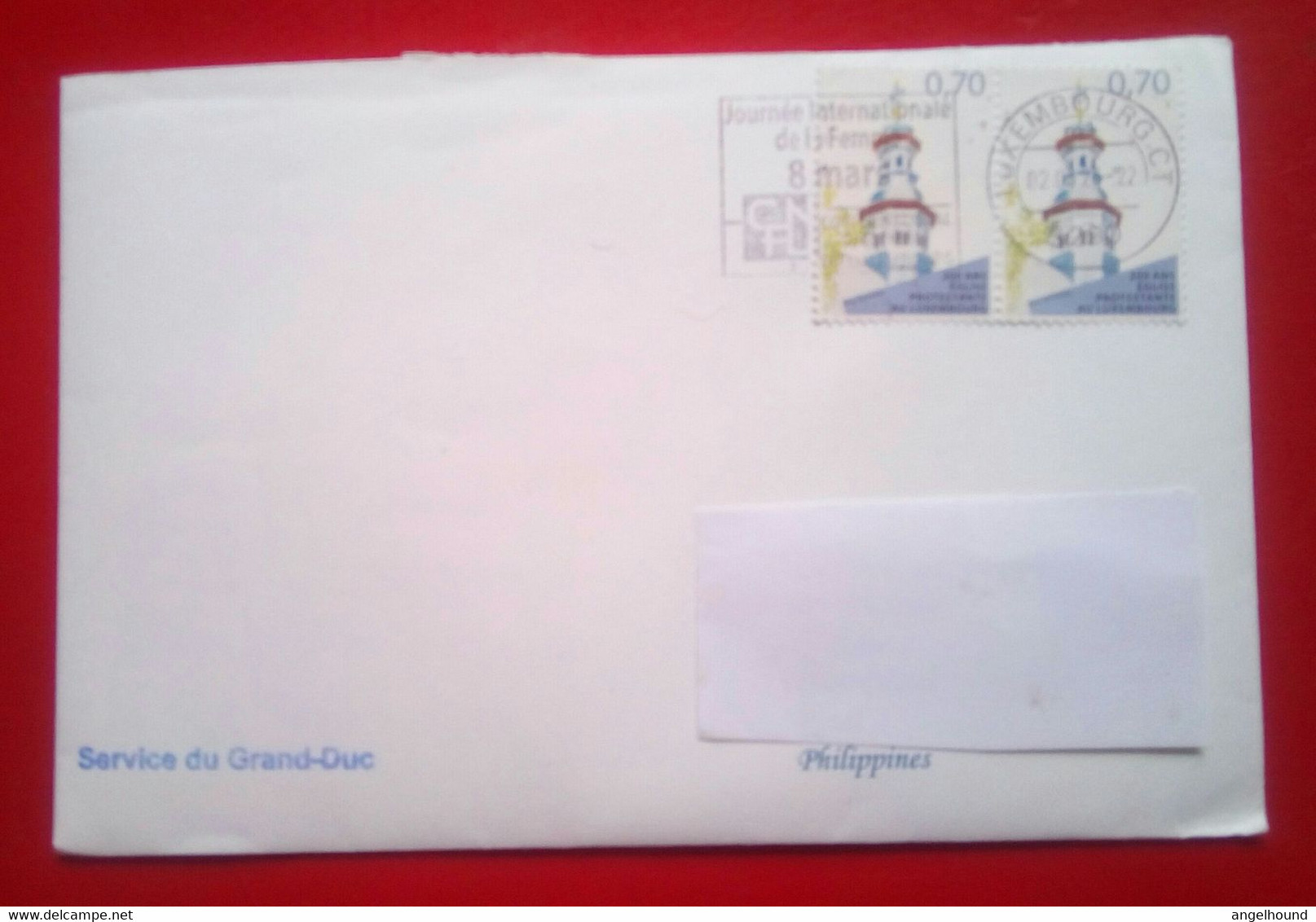 Cover From Grand Duke Of Luxembourg To Philippines - Storia Postale