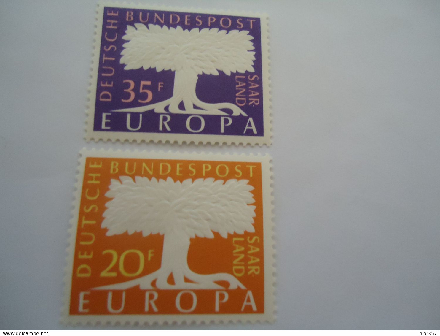 SAAR MNH STAMPS  EUROPA - 1956