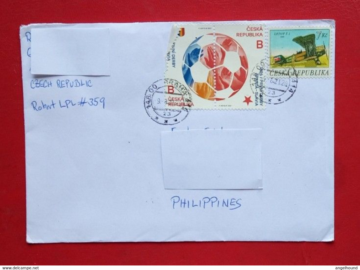Cover From Czech Republic To Philippines - Briefe U. Dokumente