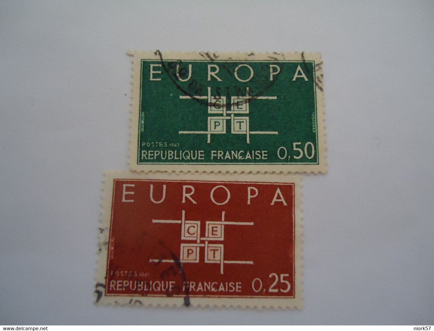 FRANCE  USED STAMPS  EUROPA - 1956